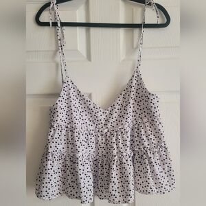 Strappy baby doll shirt